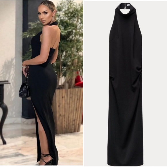 Zara Long Halter Dress - Picture 4 of 16